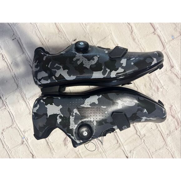 Speed Cycling Sneakers Gray Black Camouflage Print Rotating Dial Closure Size 44 main image 10